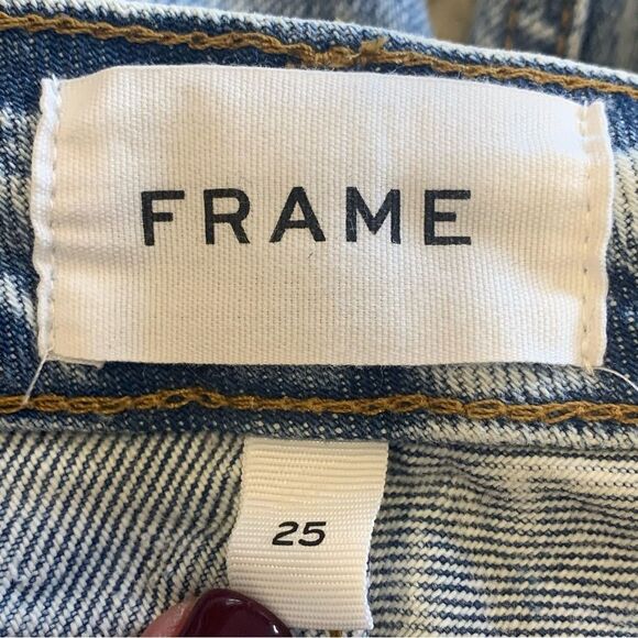 Frame Le Piper High Rise Straight Jeans Size 25 - Picture 8 of 13